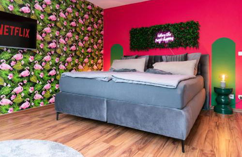 Pop Art Apartment - Balkon, Netflix, Nespresso, Zentral, Messe - Foto 3