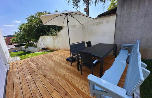 Frankenherz-Apartments - Premium Wohnung mit Terrasse & zwei Schlafzimmern, nahe Playmobil-Funpark, Self-Check-In - Foto 7