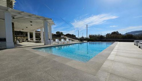 Villa "Kalli" with private pool - beachfront - Kalo Livadi - Foto 5, sunbed