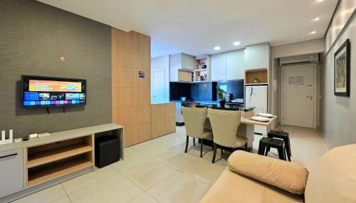 Flat novo e moderno, 4 pessoas ao lado do Paraguai - Foto 2