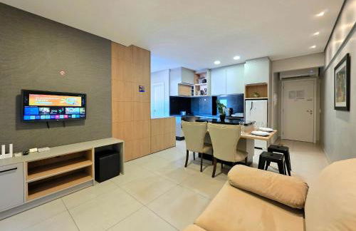 Flat novo e moderno, 4 pessoas ao lado do Paraguai - Foto 2