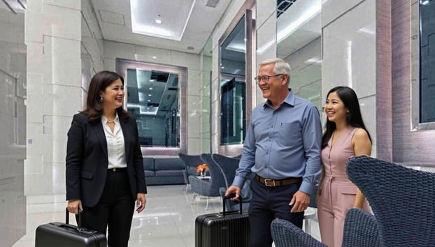 Zona de estar del vestíbulo