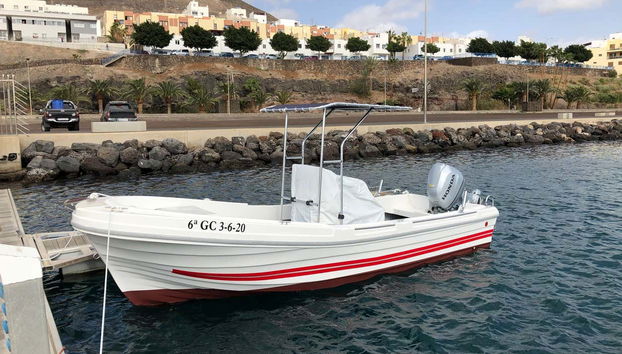 A bordo de la lancha