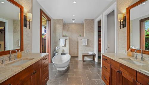 Luxury Ocean View 4 Bedroom Home in Kukuiula- Alekona Kauai - Foto 4, Shower