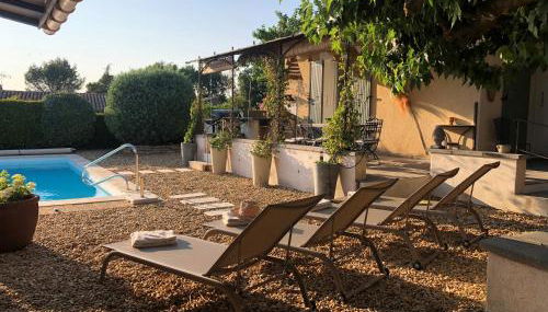 Haus PETIT REVE in Oppède - Foto 2, Garden, sunbed