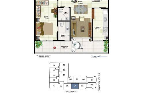 Apartamento pertinho da Praia do FORTE!(104) - Foto 42