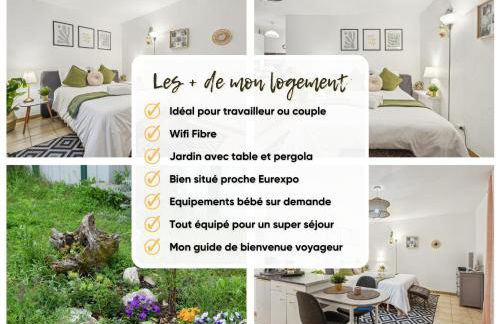 Studio garden and serenity, near Eurexpo and GroupamaStadium - Foto 44