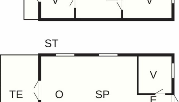 Idyllic Holiday Home in Funen near Sea - Foto 2, Planta do andar