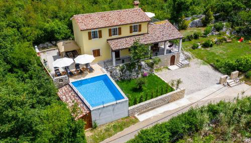 Villa Gogli with private pool in Rabac Labin - Foto 5, sunbed, Garden view