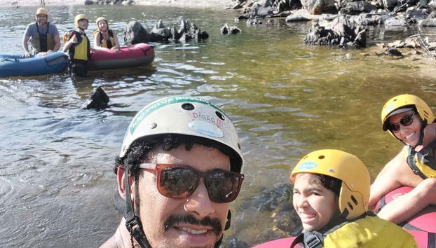 Amusement pendant l'activité de tubing