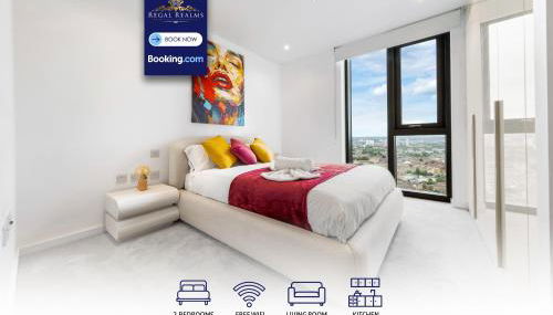 2 BR Flat By Regal Realms Short Lets & Serviced Accommodation London With City View - Foto 1