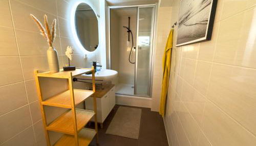 Appartment mit Garten im Beachhouse am Goitzschesee - strandnah & gemütlich - Foto 4, Shower