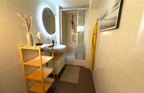 Appartment mit Garten im Beachhouse am Goitzschesee - strandnah & gemütlich - Foto 4