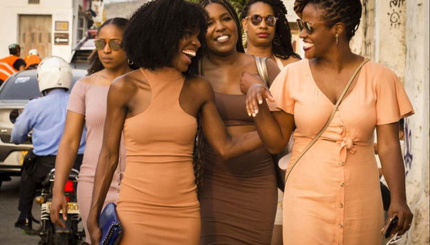 Posando durante el tour fotográfico