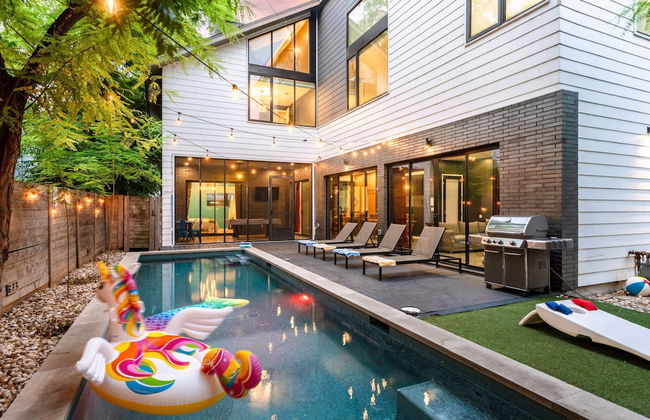 Backyard Pool Oasis Rainey Street 6 min Walk - Foto 15