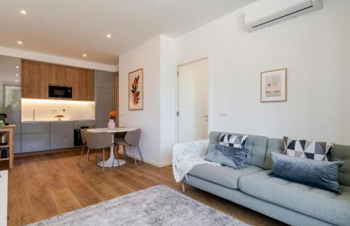 Sleek & Modern Flat w/ Private Garage by HostWise - Photo 17