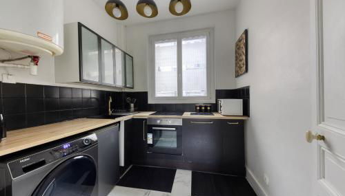 -L'émeraude de Louis XVI- Idéal pour Couple-Solo-Pro 8min de Paris-1min de la gare - Foto 4, stove, pet friendly, minibar