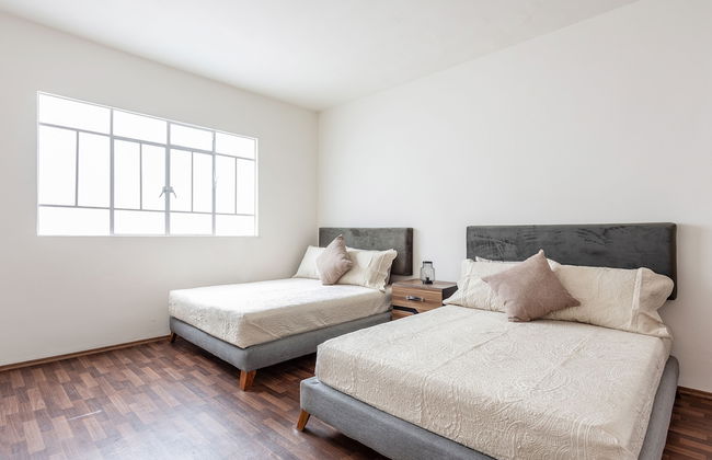 Luxury 3BR Roma Norte - Wifi- Laundry- Sleeps 10 - Foto 6