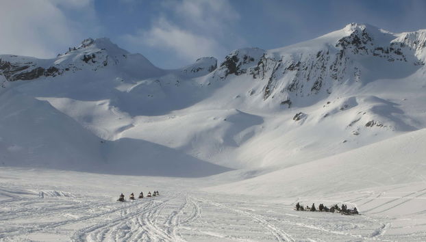 Balade en motoneige au glacier Langjökull