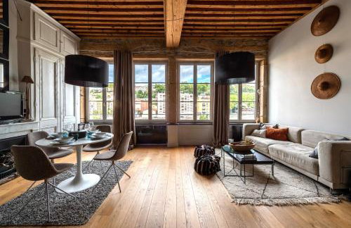 LE LOFT ETHNIC - avec jolie vue sur la Saône - Foto 6
