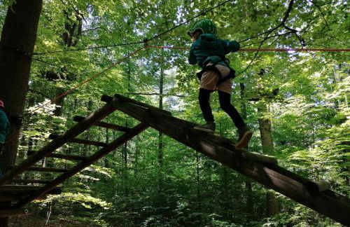5Sterne Ferienwohnung im Fachwerk mit Bergblick in Alleinlage und großem Garten, Infrarotkabine - Foto 53