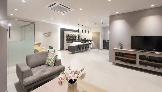 Zona de estar del vestíbulo