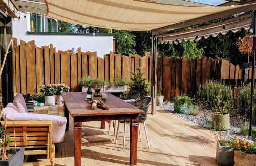 Architektenhaus mit Spielplatz, Sauna & Pool am Wald nahe Hamburg - Foto 6