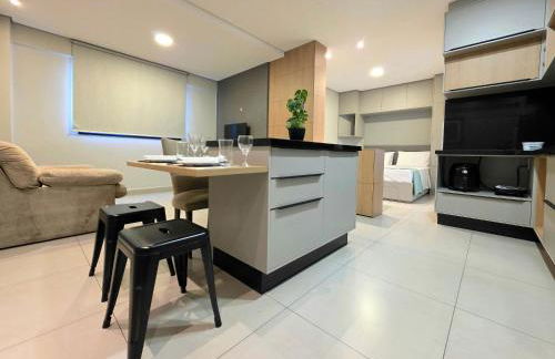 Flat novo e moderno, 4 pessoas ao lado do Paraguai - Foto 29