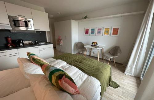 Komfortables, barrierefreies Appartement mit sonnigem Balkon in der Nähe von Flughafen und Messe 30 - Foto 4