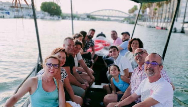 Disfrutando del paseo en barca