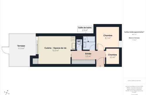 Appartement vue mer pour 2 adultes et 2 enfants - Foto 19