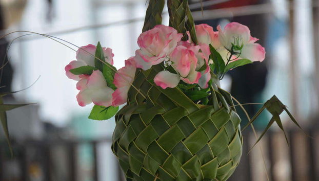 Taller de artesanía en San Andrés - Foto 5, Arreglo floral artesano