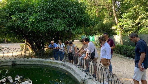 Parada en el Jardín Nacional