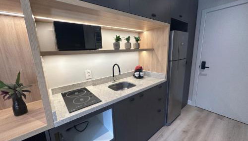 Loft no Bairro Auxiliadora - Foto 4, stove, minibar