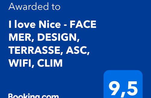 I love Nice - FACE MER, DESIGN, TERRASSE, ASC, WIFI, CLIM - Foto 9