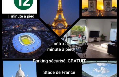 BIG logement , Stade de France à pied, PARIS, métro , parking gratuit - Foto 16