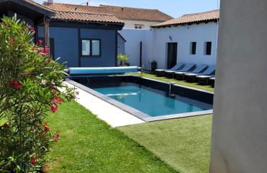 Maison de famille Entre bois et sel avec piscine privée chauffée - Foto 34