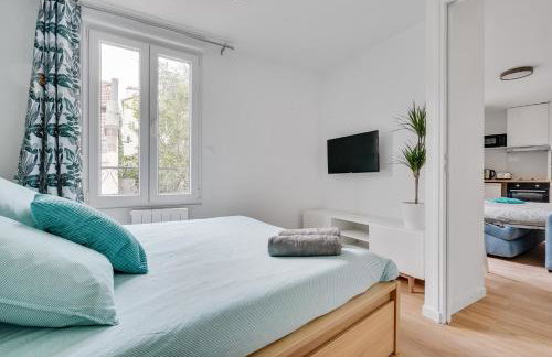 TOP 2 pièces tout équipé avec WIFI proche Paris - R7 - Foto 12