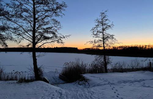 5 Sterne-Ferienhaus Eisvogel am See mit Sauna und Kamin - Foto 13