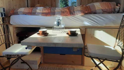 Zirkuswagen Glamping für 2 mit Veranda Küche Netflix Parken und Hofladen - Foto 5