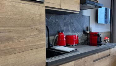 Les Tanières de Montgenèvre - La Marmotte - Duplex 4 p entièrement rénové avec vue magnifique - Foto 5, stove, dishwasher, pet friendly, toaster, minibar