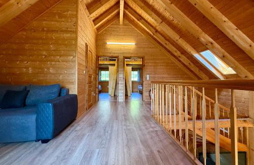 Holz-Ferienhaus Oberbrändi: Kachelofen, Sauna, WLAN, am Wald - Foto 17