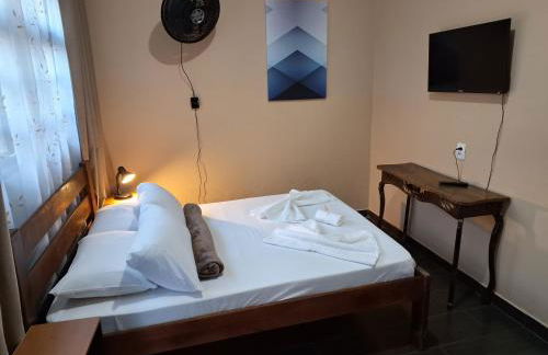 Kitnet Completa perto da Praia e do Centro, Roupas de Cama e Banho - Foto 11