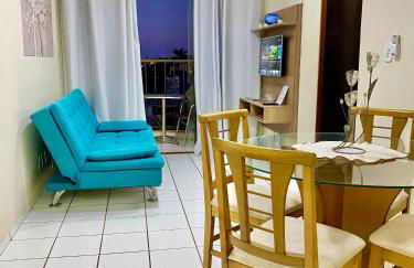 Apto charmoso na V Planalto perto Shopping com 2 Quartos de Casal ArCond Wifi 500megas Home Office e Garagem em Dourados - Foto 1