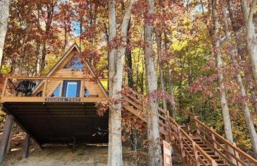 Rustic Tree A-Frame with Original Design by Tappan Lake in Ohio - Foto 11