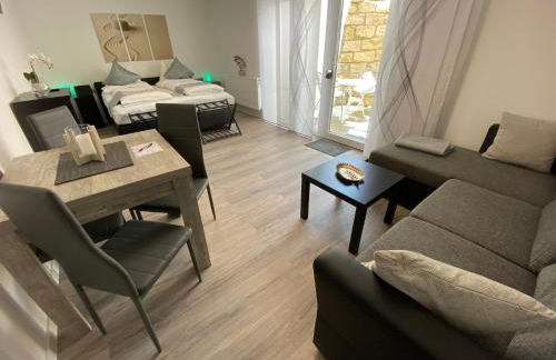 1,5 Zimmer Apartment in S-Bahn Nähe, 35 qm, max 4 Pers, zentral, private Terasse, Internet 250 MBit - Foto 5