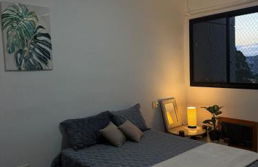 Hospede-se em Alphaville flat moderno com lazer - Foto 49