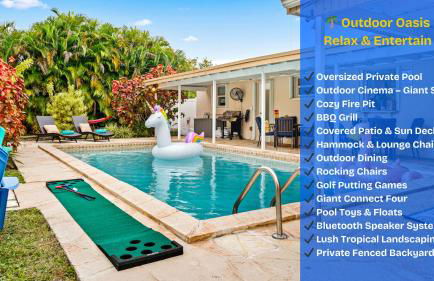 Sleeps 12 Private Pool & Gameroom near Casino, Beaches & Hard Rock Stadium - Foto 5