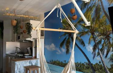Les Cocotiers vue mer 250 m de plage - Foto 12
