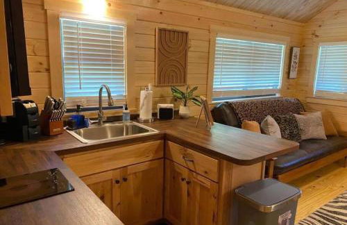 Serene 1BR Cabin near NC Z00 with Loft & Waterview - Foto 15